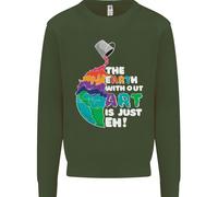 La Terra Senza Arte È Solo EH Artist Uomo Felpa Maglione