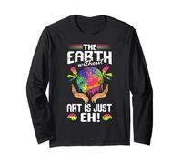 La Terra Senza Arte è Solo Eh Earth Day Art Lover Maglia a Manica