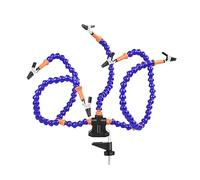 La terza mano Aiutare le mani Saldatura Strumento PCB di terza mano 3/5/6 Bracci flessibili Clip girevoli e Base stabile con morsetto da tavolo Gruppo di saldatura (Color : 5 Arms ordinary)