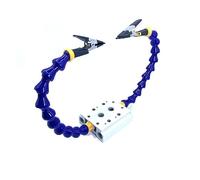 La terza mano Morsa da banco Morsetto da tavolo Stazione di saldatura con 6-2 bracci flessibili Saldatura Supporto in lega di alluminio Utensili manuali for riparazione saldatura PCB (Color : A)