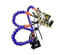 La terza mano Morsa da banco Morsetto da tavolo Stazione di saldatura con 6-2 bracci flessibili Saldatura Supporto in lega di alluminio Utensili manuali for riparazione saldatura PCB (Color : D)
