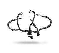 La terza mano Soldering Helping Hand Tool Table Clip Third Hand Soldering Stand Welding PCB Holder Flexible Arm Soldering Hand Tool (Color : Black)