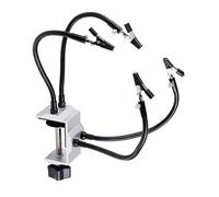 La terza mano Soldering Third Hand 4 Flexible Universal Arms Tabletop Clamp Base Helping Hands for Repair Arts Craft Soldering Station Holder