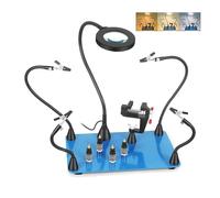 La terza mano Supporto for circuito stampato PCB di terza mano for saldatura magnetica delle mani d'aiuto Supporto for pistola ad aria calda a 360° for stazione di saldatura (Color : N-4AL-5CUSB)