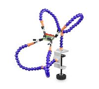 La terza mano Supporto for PCB for saldatura con morsetto da scrivania Stazione di saldatura a mano d'aiuto Lente d'ingrandimento LED 3X Ingrandimento Saldatura flessibile Terza mano (Color : Y4BE-SY
