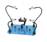 La terza mano Third Hand Soldering Tool PCB Holder Four Magnetic Based Flexible Metal Arms Helping Hands Welding Workshop Station (Color : N-4AL-5C)