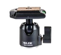 La testa a sfera compatta SLIK SBH-200 DQ con sgancio rapido supporta 8,8 libbre. Nero (618-326)