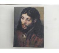 La testa di Cristo è un dipinto del 1648 di Rembrandt, tela avvolta dalla...