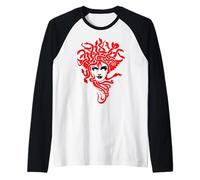 La testa di Medusa Maglia con Maniche Raglan