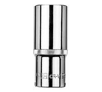 La testa esagonale da 1/2" da 25 mm della marca NEO è realizzata in acciaio al cromo vanadio. La superficie zigrinata migliora il mantenimento della punta. L (