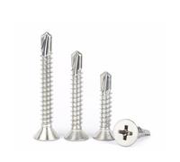 La testa piatta in acciaio inossidabile è una vite Viti autofilettanti autoperforanti a testa piatta in acciaio inossidabile 316 di diverse dimensioni(M6.3x38mm)