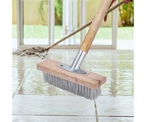 La testina della spazzola per pavimenti con spazzola in acciaio rigida da