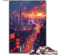 La Torre delle Perle Orientali a Shanghai Puzzle per adulti 2000 pezzi Difficili, giocattoli educativi, giochi antistress, regali unici per compleanni e compleanni (70x100cm)