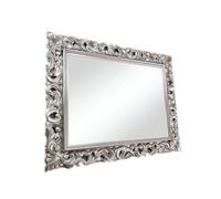 La Torre SPECCHIERA SPECCHIO CORNICE BAROCCO CLASSICA TRAFORATA SU MISURA LEGNO ARGENTO 1135A (80 cm x 60 cm (misure interne))