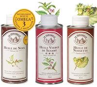 La Tourangelle Confezione Trio di Olio di Noci/Olio di Nocciole/Olio di Sesamo Vergine - 750 ml