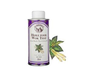 La Tourangelle® | Olio per Wok Thai | Olio Aromi Agrumi Menta Citronella Basilico Thailandese | Condimento Delicato Cucina Asiatica - 250 ml.