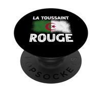La Toussaint Rouge Bandiera Algeria Indipendenza Algerina PopSockets PopGrip Adesivo