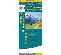 LA TRAVERSEE DES PYRENEES: 1:110000: 89030