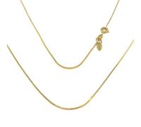 LA TRIADE STUDIO - Collana da Donna in Argento Sterling 925 Placcato Oro Giallo, Maglia Elegante e Sottile, Luminosa e Raffinata.