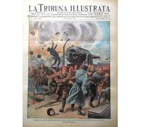 La Tribuna Illustrata 14 Marzo 1915 WW1 Sarah Bernhardt Fiandre Bull Dardanelli