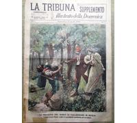 La Tribuna Illustrata 2 Agosto 1896 Bosco Valledolmo Incendio Stazione Termini