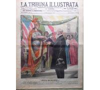 La Tribuna Illustrata 26 Gennaio 1919 Woodrow Wilson Anno Giuridico di Pace Roma