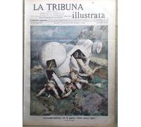 La Tribuna Illustrata 28 Giugno 1908 Croce Rossa Dinamite Arezzo Trieste Tempio