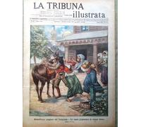La Tribuna Illustrata 30 Agosto 1908 Montenero Canavay Galla Charcot Turkestan