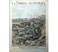 La Tribuna Illustrata 30 Luglio 1916 WW1 Cesare Battisti Verdun Reims Trentino