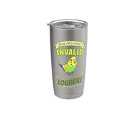 La tua argomentazione non è valida perché sono più forte! Green Budgie Bicchiere termico in acciaio inox doppia parete