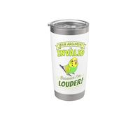 La tua argomentazione non è valida perché sono più forte! Green Budgie Bicchiere termico in acciaio inox doppia parete