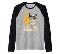 La Tua libertà: Your Feelings Are Not Facts Maglia con Maniche Raglan