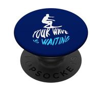 La tua onda sta aspettando un bel surf PopSockets PopGrip Adesivo