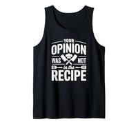 La Tua opinione Non Era nella ricetta - Funny Chef Canotta