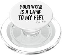 La tua parola è una lampada per i miei piedi Salmo 119:105 Luce della Bibbia PopSockets PopGrip per MagSafe