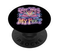 La tua parola è una lampada per i miei piedi Scrittura PopSockets PopGrip Adesivo
