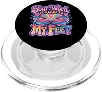 La tua parola è una lampada per i miei piedi Scrittura PopSockets PopGrip per MagSafe