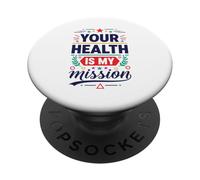 La tua salute è la mia missione medico medico PopSockets PopGrip Adesivo