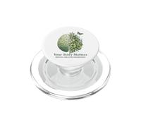 La tua storia è importante Consapevolezza della salute mentale Cervello floreale PopSockets PopGrip per MagSafe