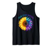 La Tua Storia è Importante Sunflower Teal Purple Consapevolezza del suicidio Canotta