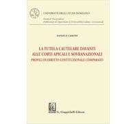 La tutela cautelare davanti alle Corti apicali e sovranazionali. Profili di diritto costituzionale comparato