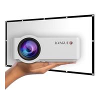 La Vague LV-HD320 Bundle Proiettore LED HD 2500 Lumen + Schermo 2,21x1,25m