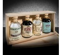 LA VALDOTAINE CONFEZIONE REGALO IN LEGNO MIXOLOGY COLLECTION 4 X 20 CL