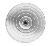 La Valenciana Vaello Copertura in Alluminio Liscio 60 Cm, Argento