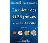 La valeur des 4125 pièces de 1 cent à 1 euro