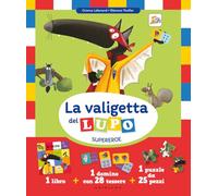 La valigetta del lupo supereroe. Amico lupo. Con domino e puzzle