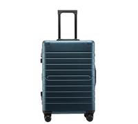 La valigia del carrello di alluminio dei bagagli di rotolamento di colore dell'argento di affari porta il bagaglio duro delle ruote, Blu, 28''