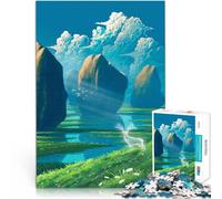 La valle dei laghi Puzzle 1000 pezzi per adolescenti Giocattoli che creano dipendenza e sfidano l'intelligenza del cervello Ottimi regali e giocattoli 38x26cm