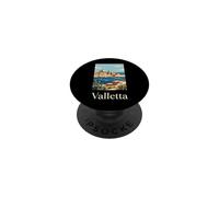 La Valletta Malta Mediterranean Harbor Travel Design PopSockets PopGrip Adesivo