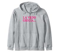 LA Vedo Grigia | Marca dolceSenso Felpa con Cappuccio